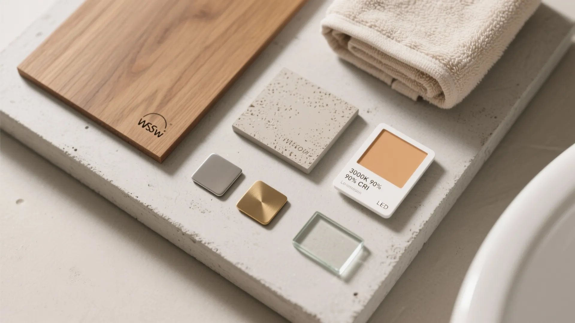 Warm Minimalism: Wood, Microcement, and Brushed Metal