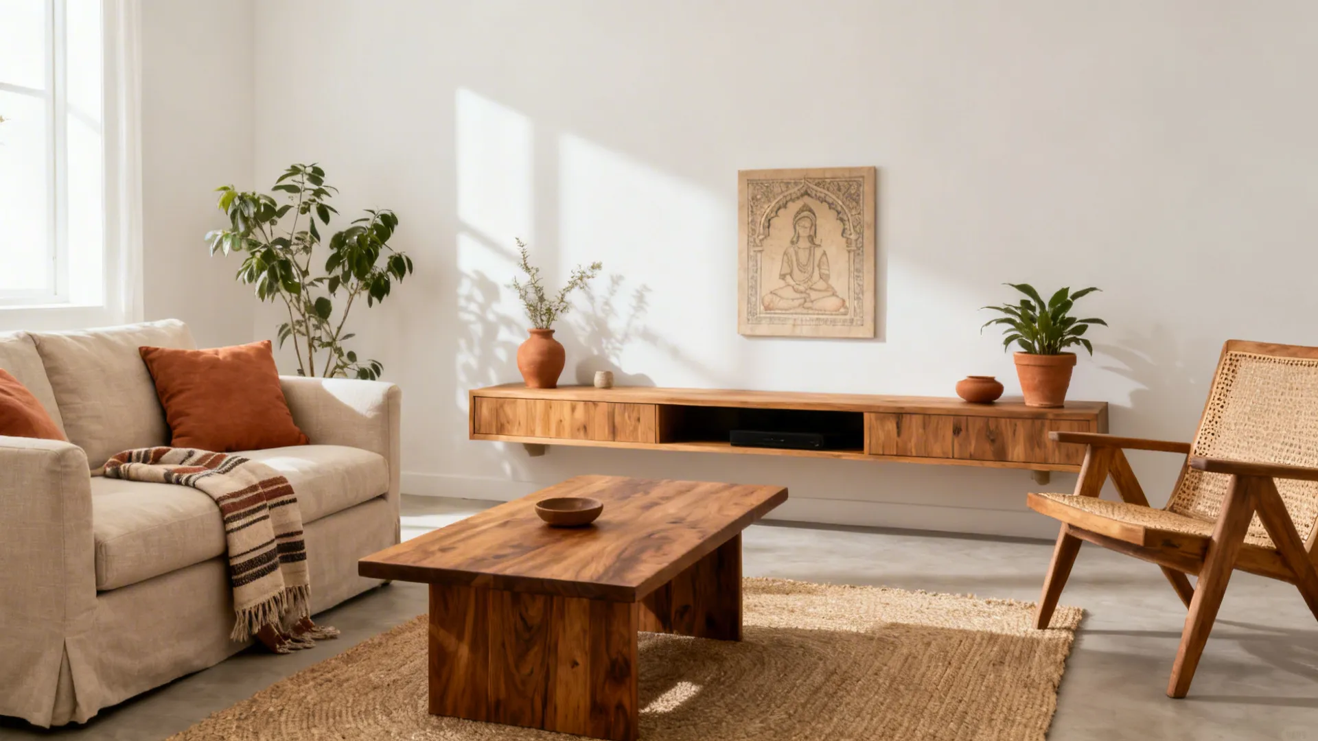 Warm Minimalism with Earthy Accents