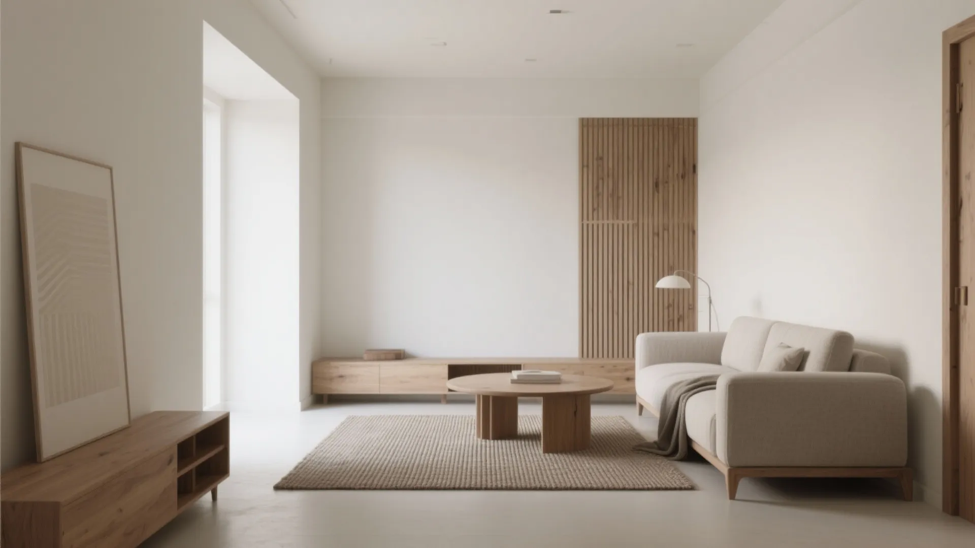 Calm color + texture: warm minimalism