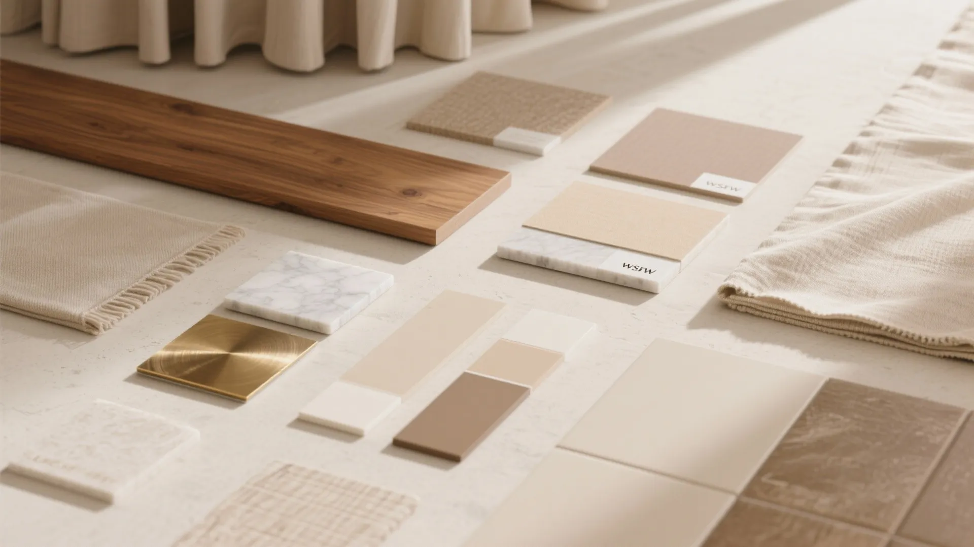 Material Palette: Warm Minimalism with Durable Finishes
