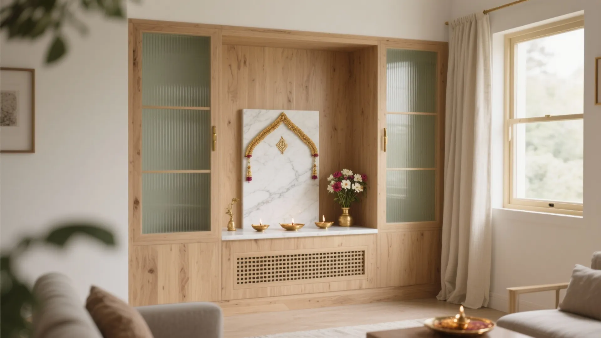 Puja Room Design for Home: 5 Inspired Ideas: A senior interior designer’s friendly guide to small-space puja room design for home, blending tradition, ergonomics, and modern aesthetics