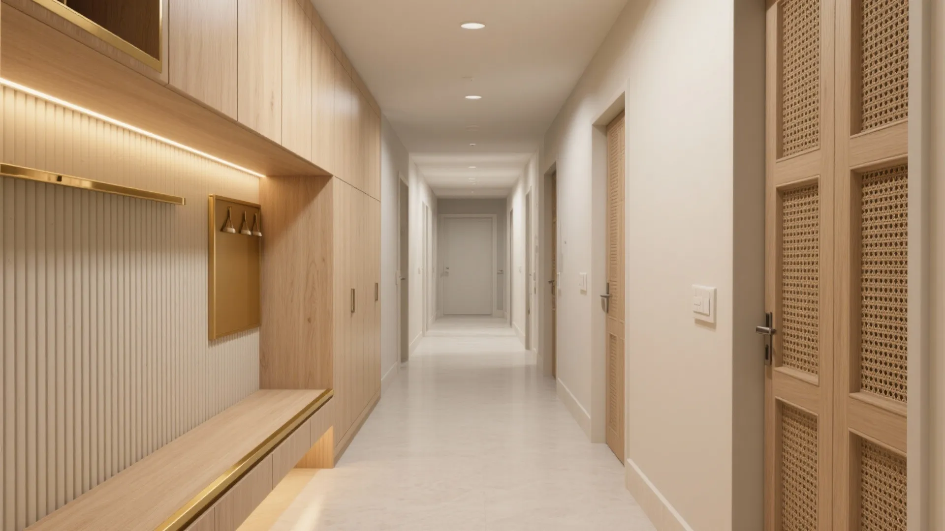 Minimalist storage that still feels warm