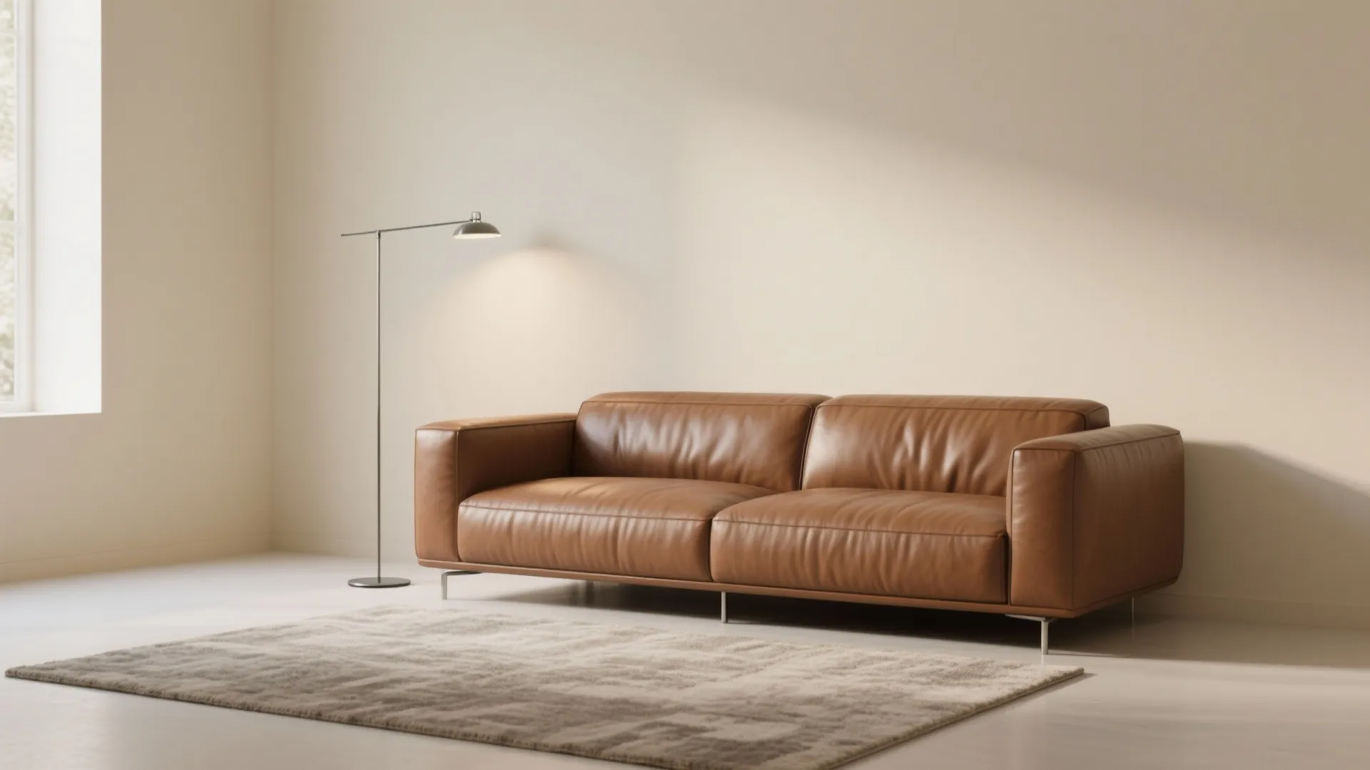 1. Warm Minimalism: Contrast with Light Walls