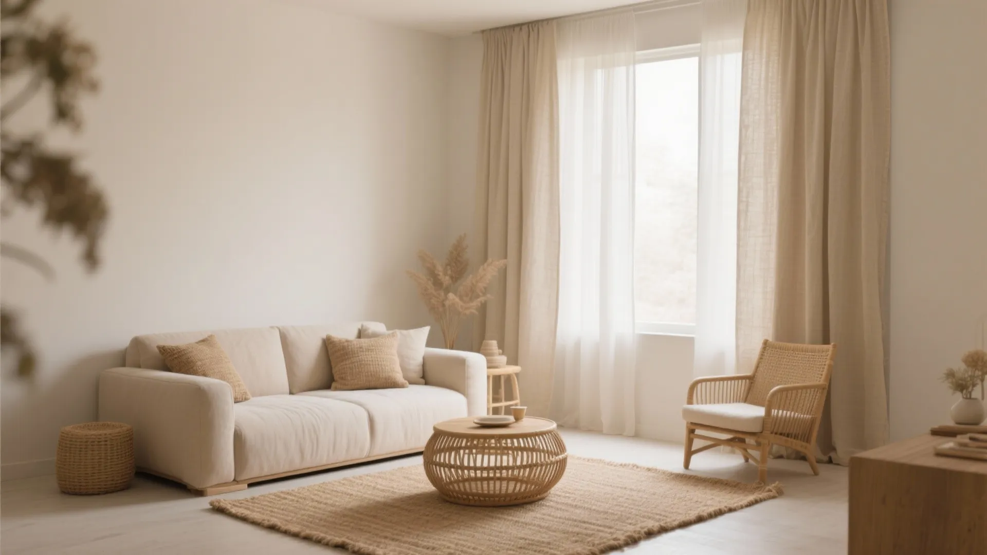 1. Warm Minimalism with Organic Textures