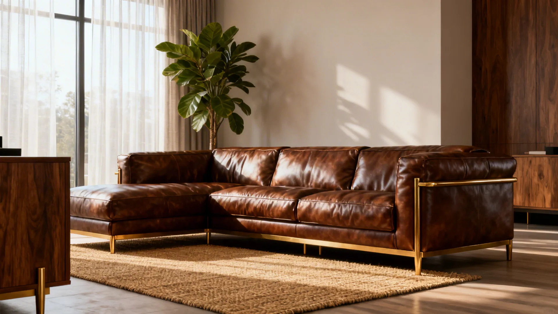 5 Living Room Ideas with Leather Sectional