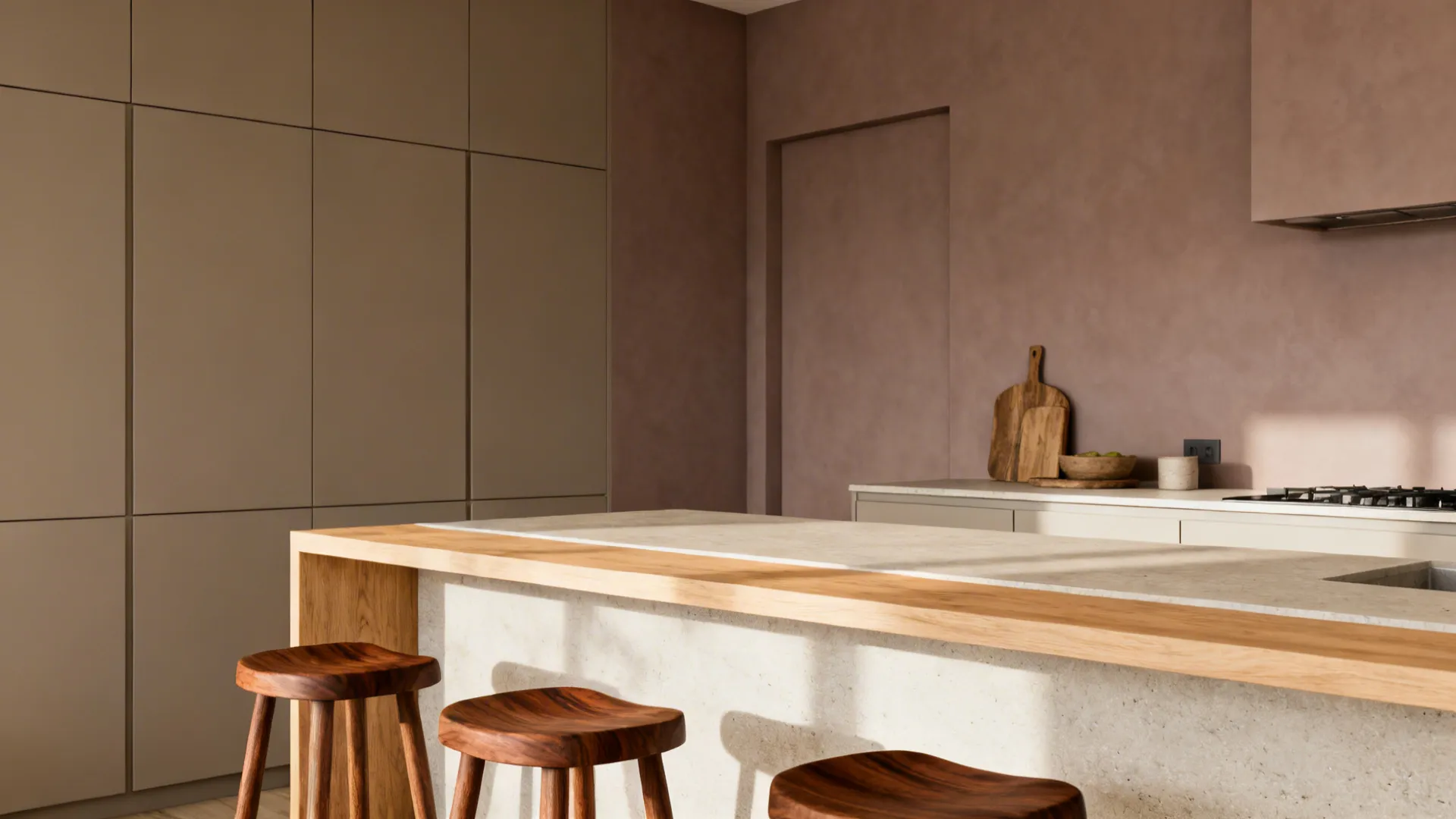 Warm Modern: Wood Accents with Soft Neutrals