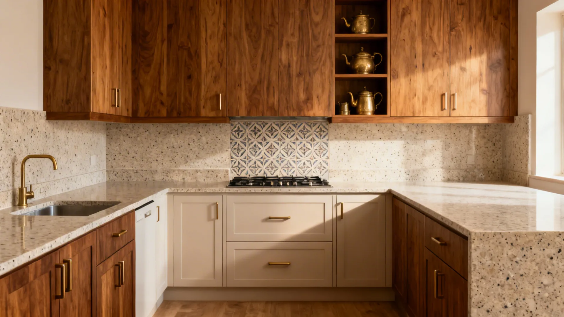 Material palette: warm Indian soul, modern maintenance