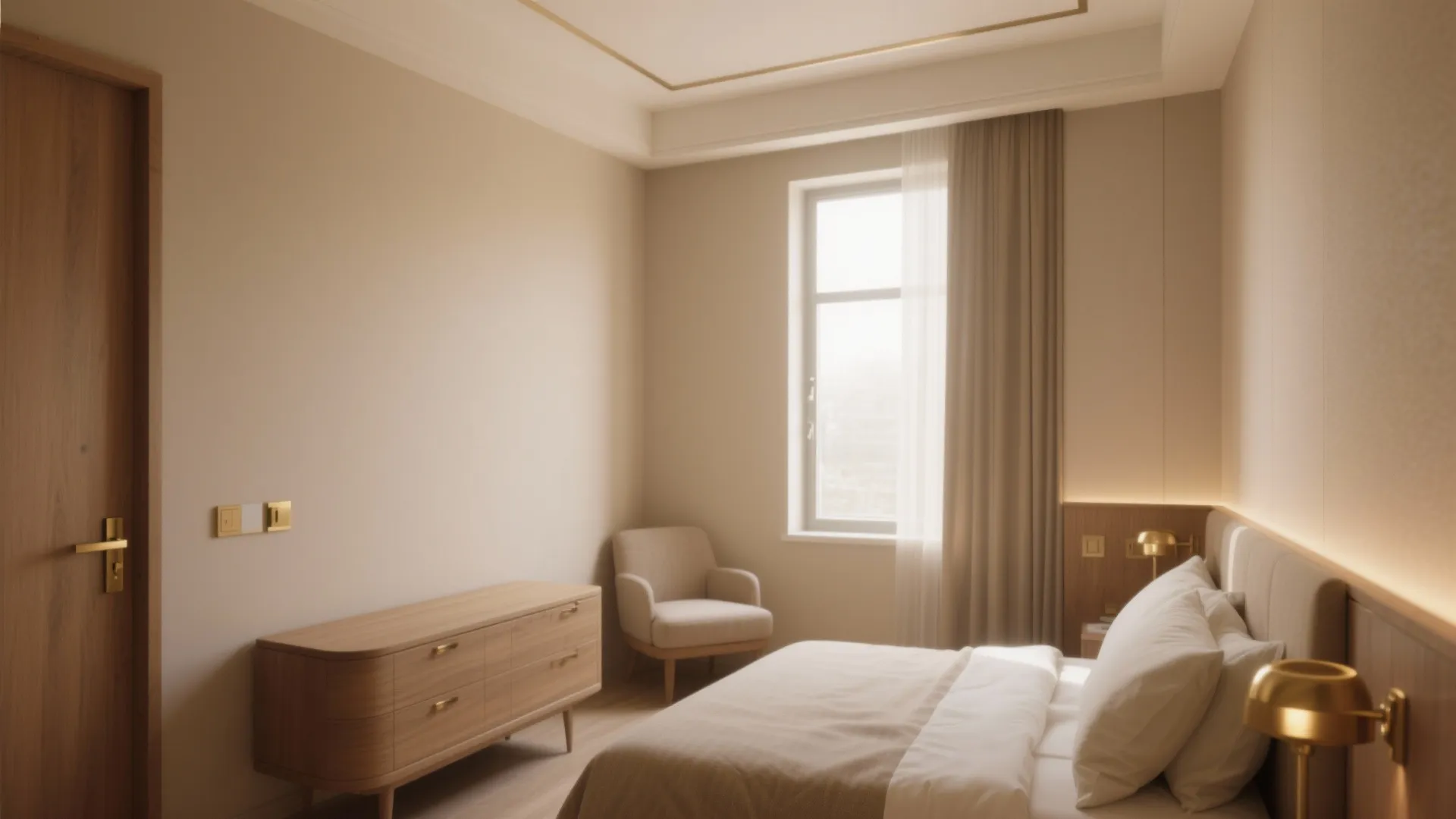 2. Warm monochrome for a cozy feel