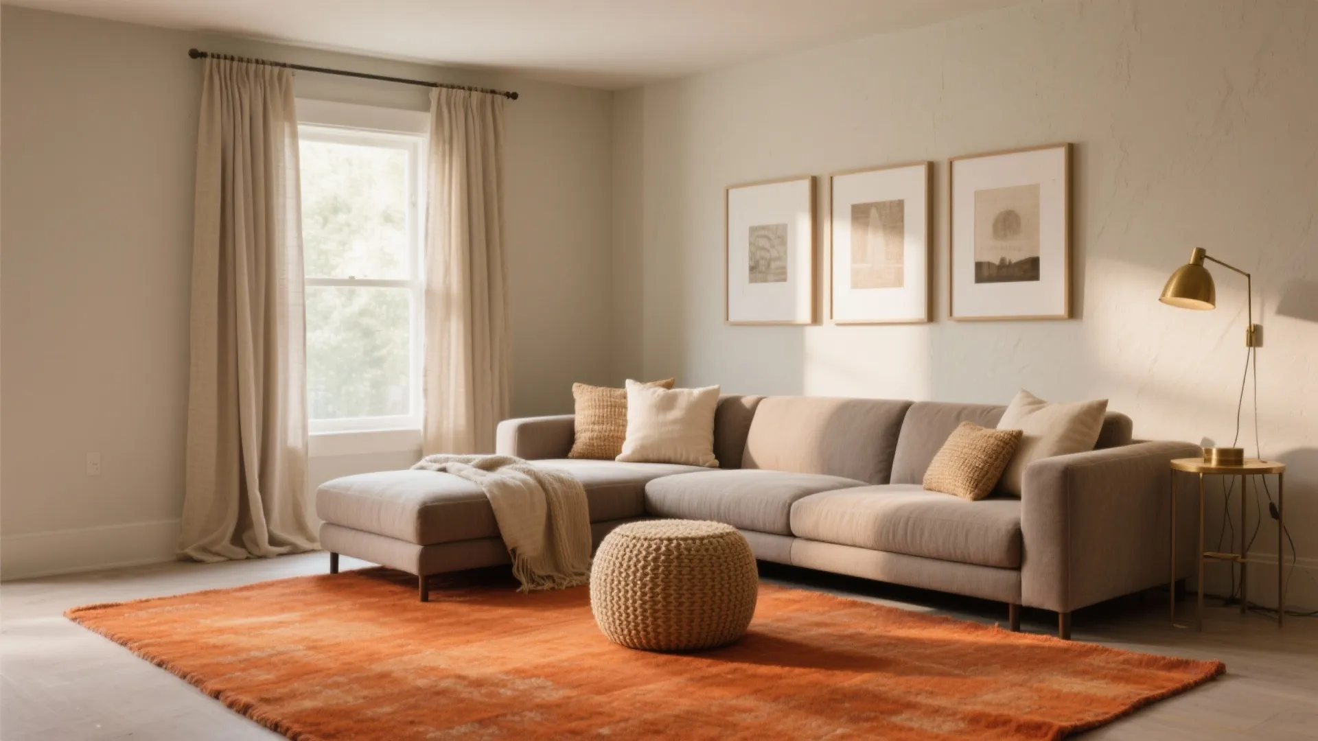 Warm Neutrals + Burnt Orange