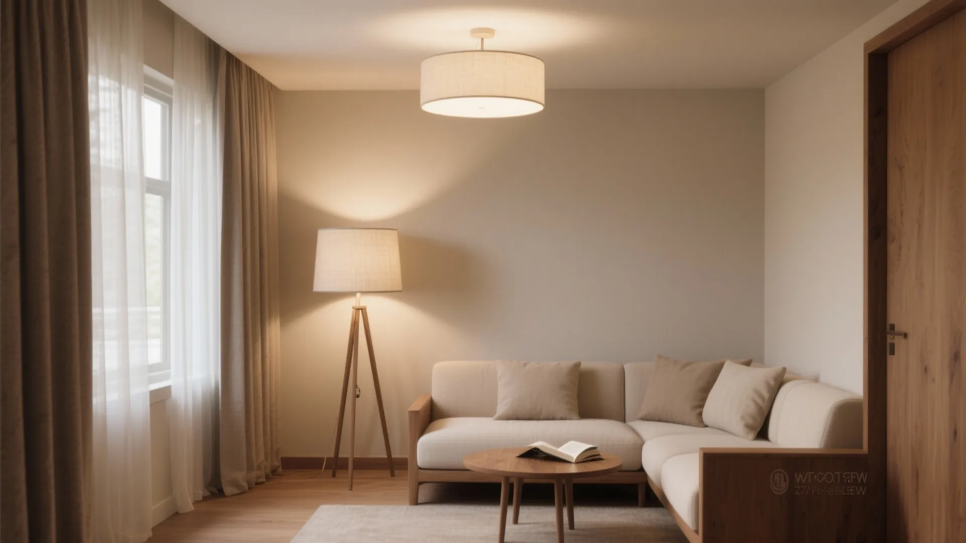 Warm Neutrals with Layered Lighting