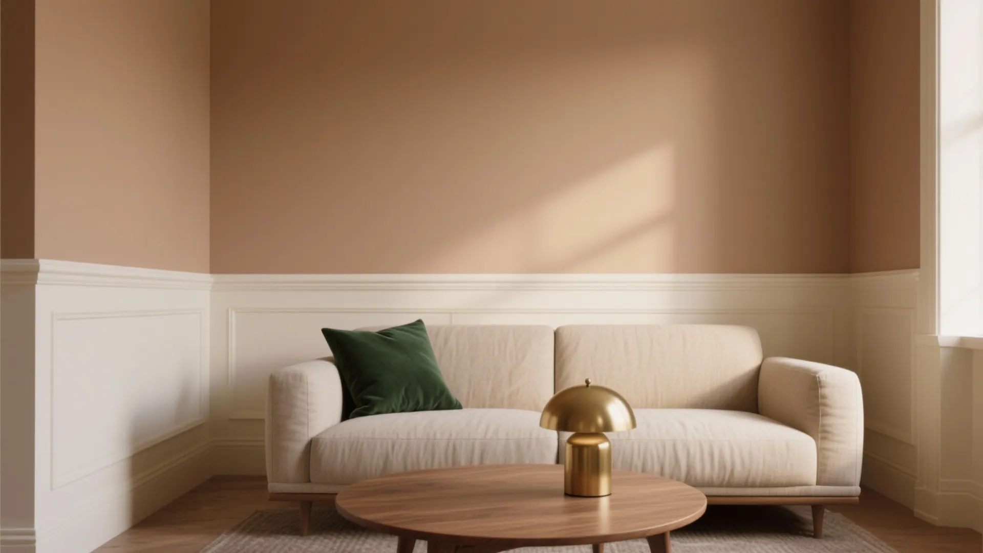 Warm Neutrals + One Deep Accent