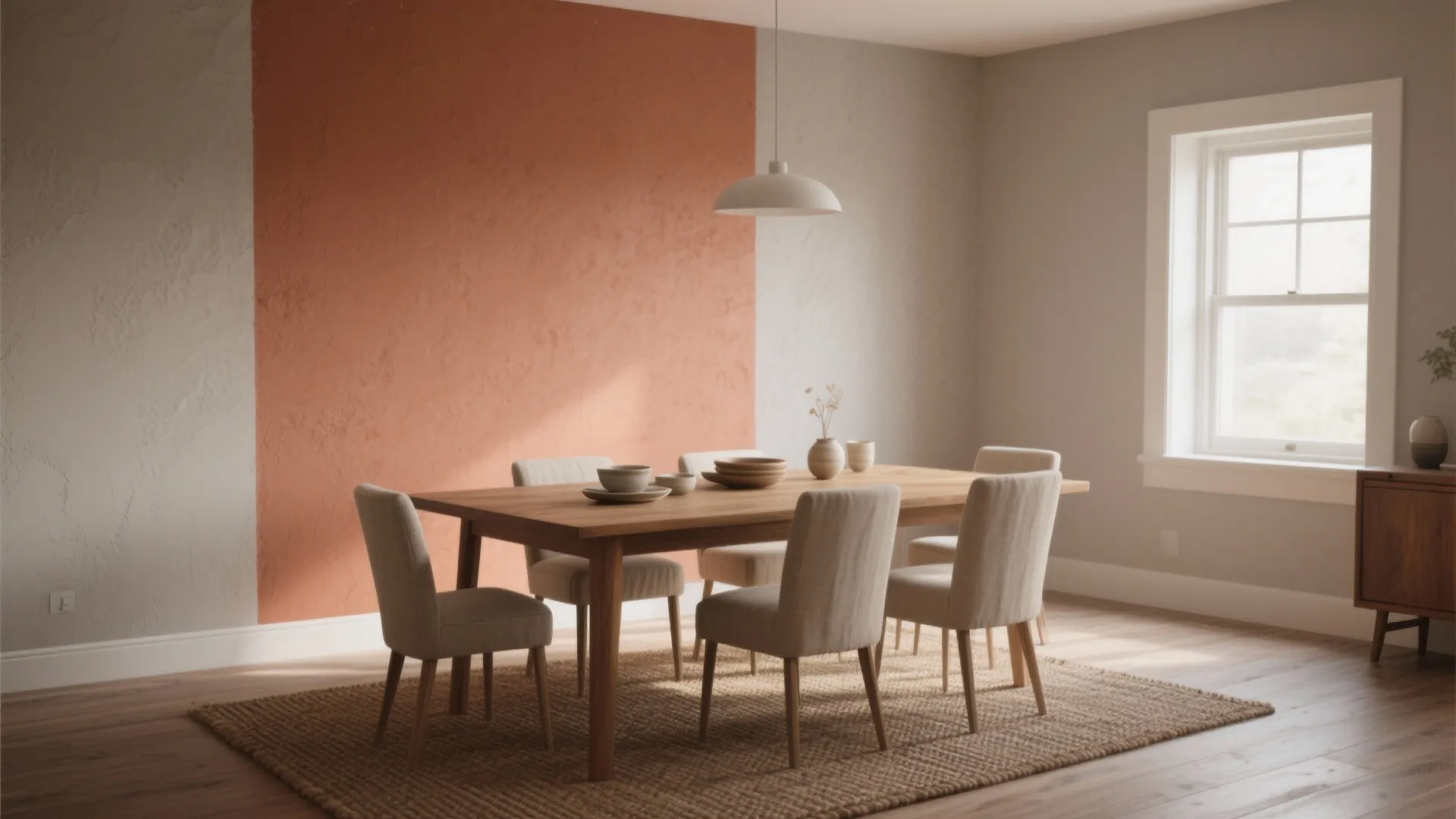 1. Warm Neutrals with a Single Accent Wall