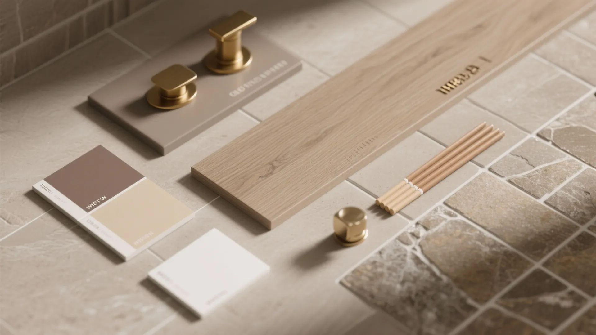 Warm Neutrals with Wood-Look Accents