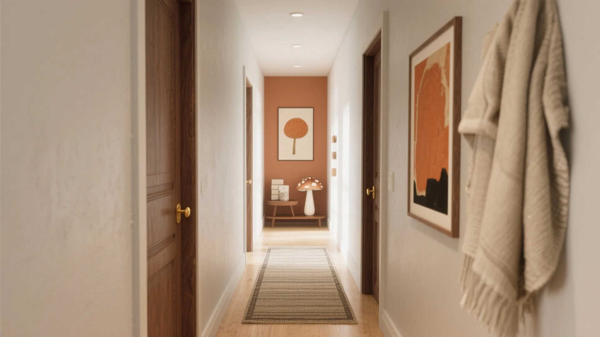 Warm Neutrals and Terracotta Accents