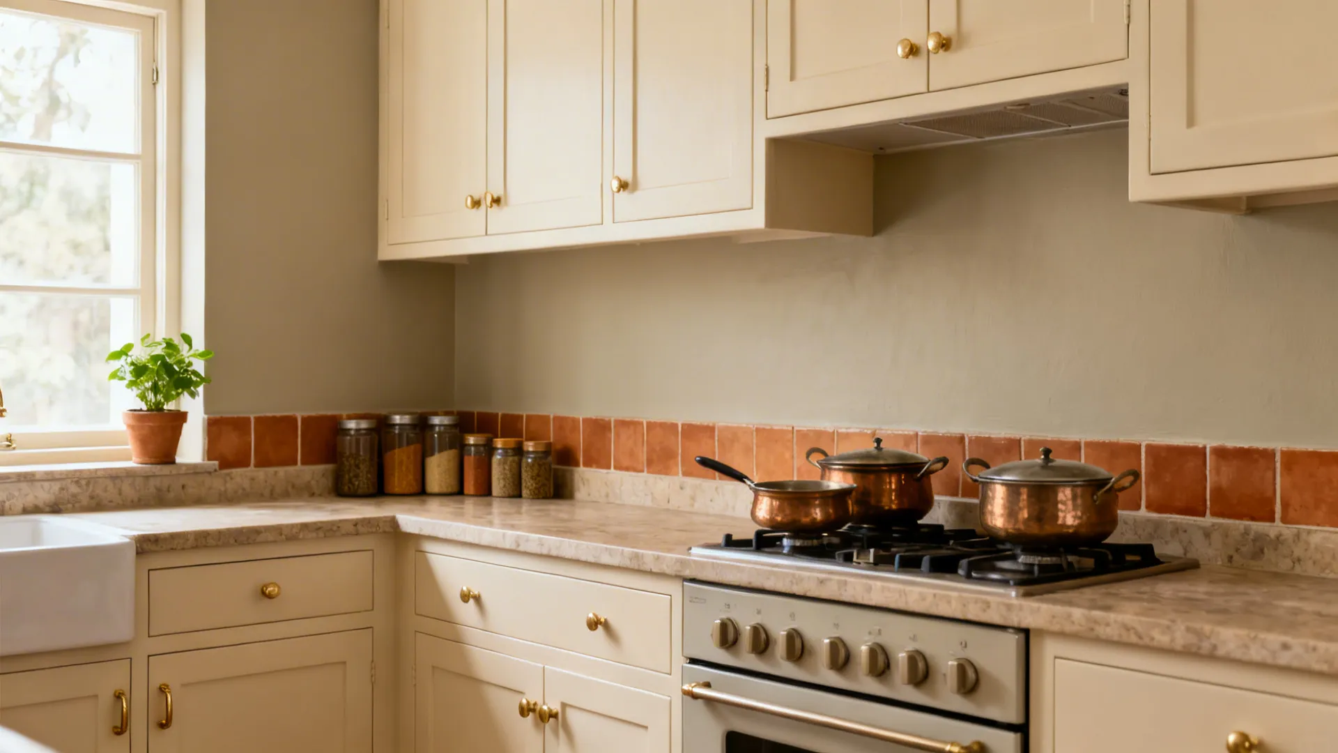 Warm Neutrals with Terracotta Accents