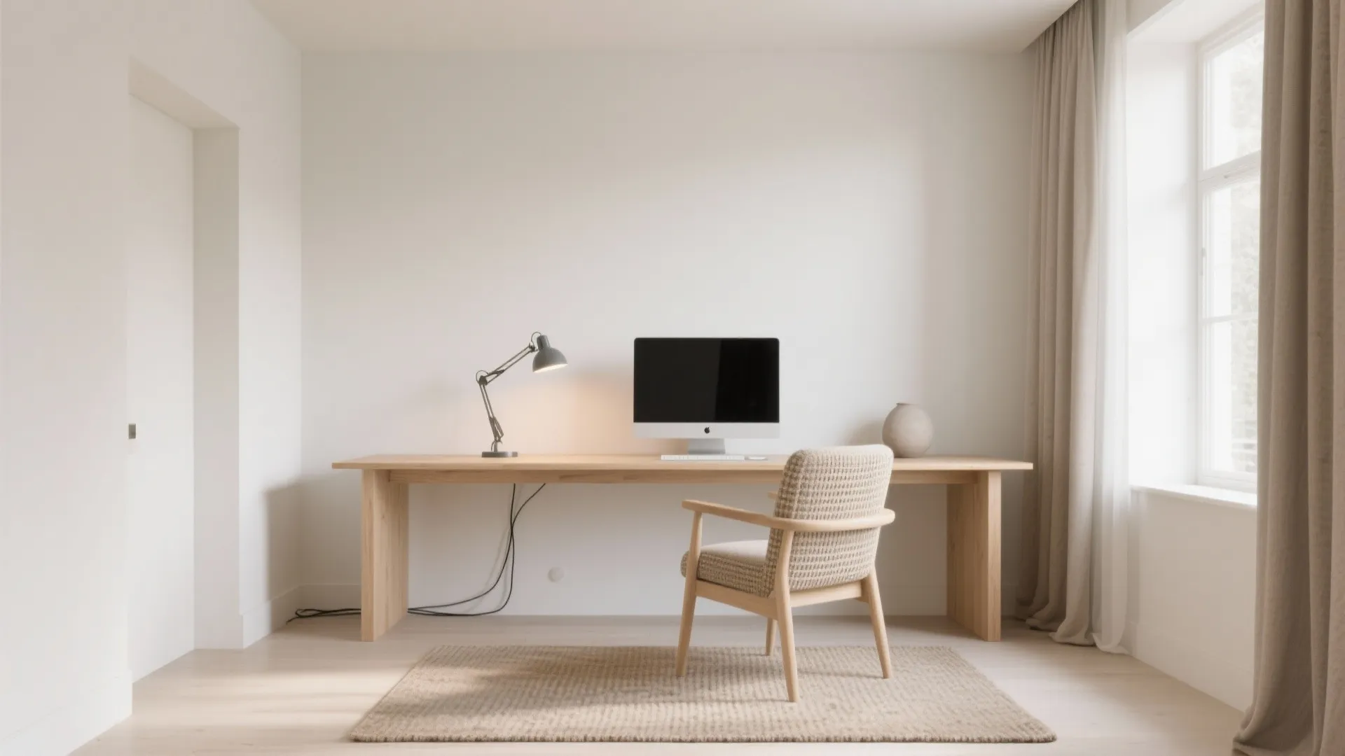 Warm Neutrals: Matte Off-White and Cream