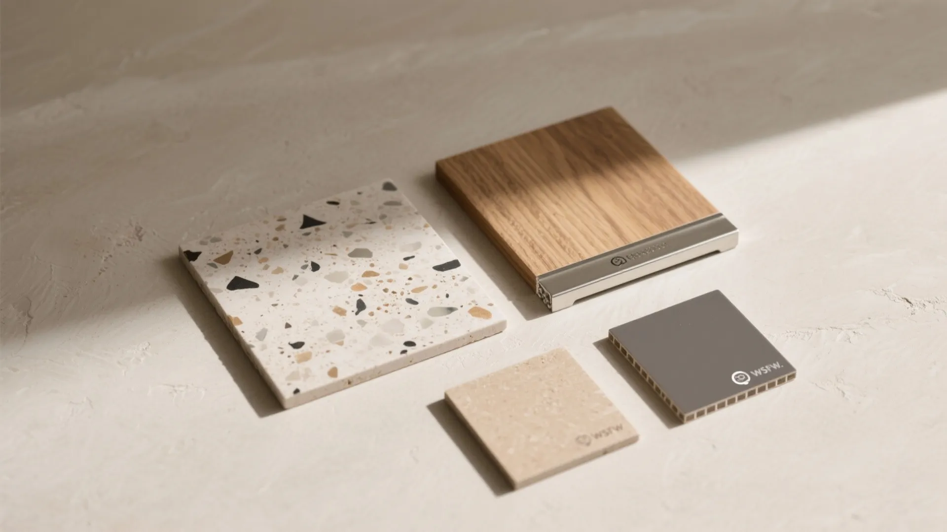 Tip 5: Warm neutrals—travertine, terrazzo, and timber moments