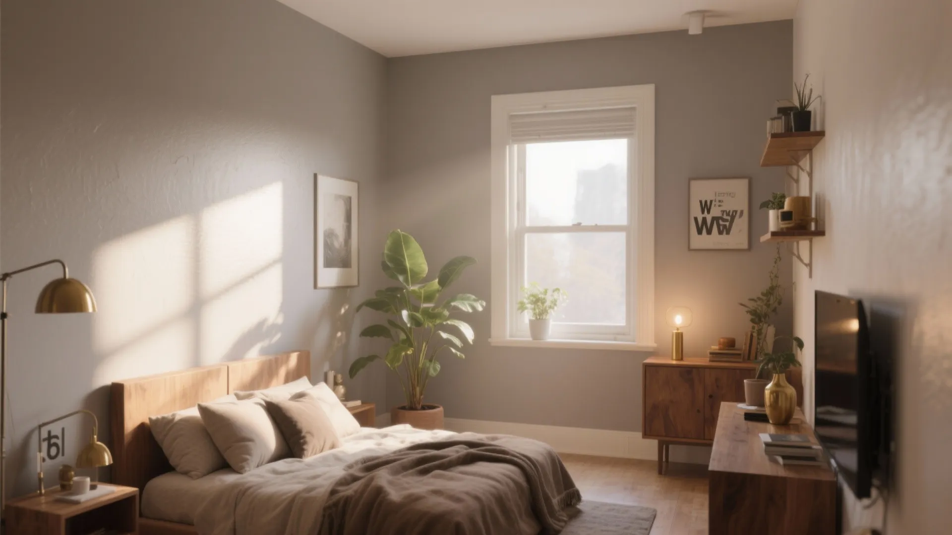 2. Warm neutrals with reflective undertones