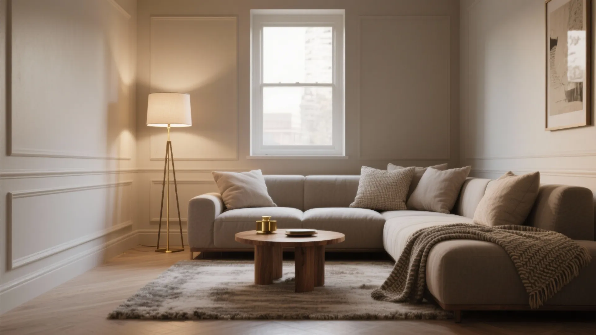 1. Warm neutrals with layered texture