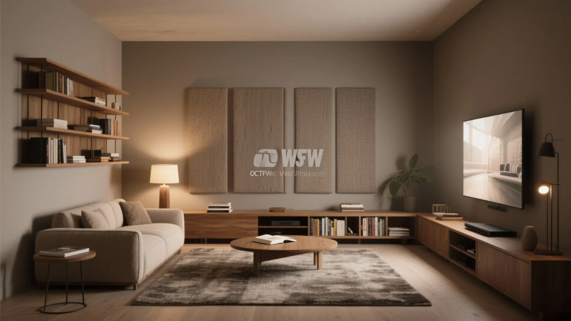 2. Embrace Warm Neutrals for Comfortable Viewing