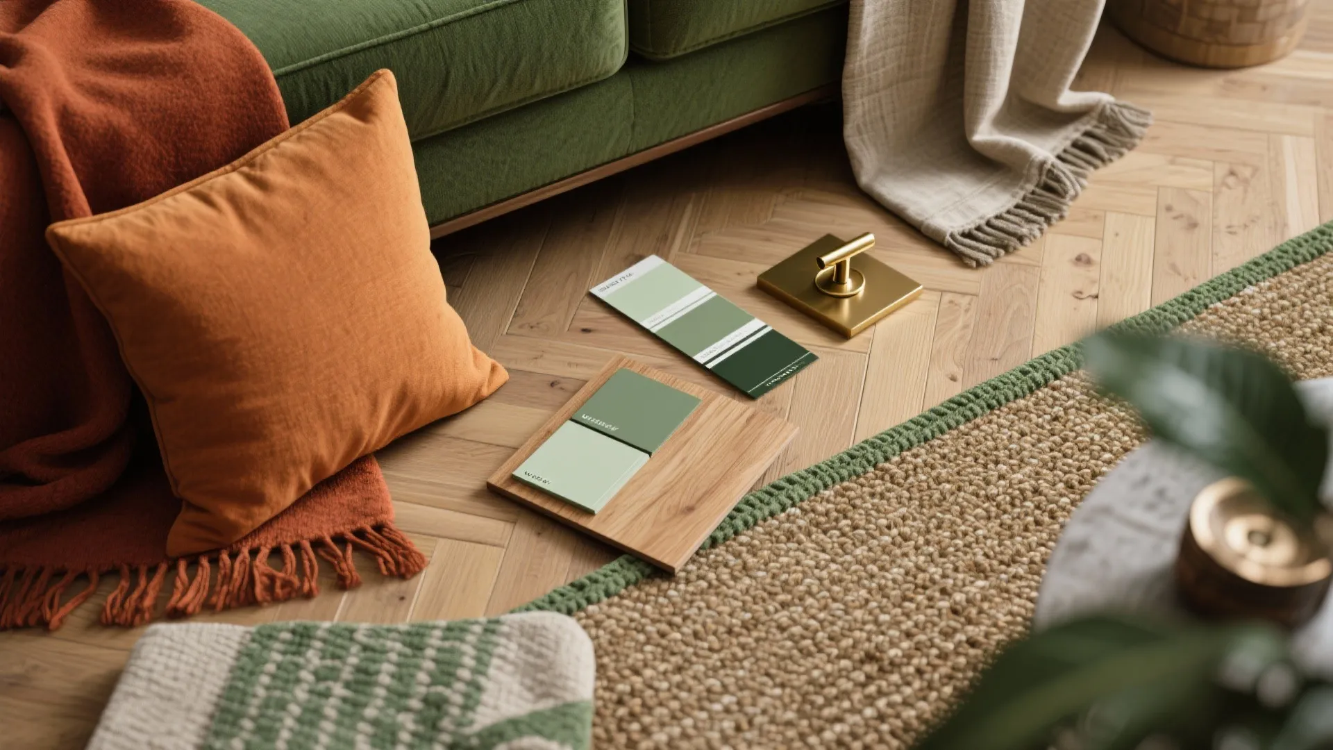 3. Layer with Warm Neutrals and Wood