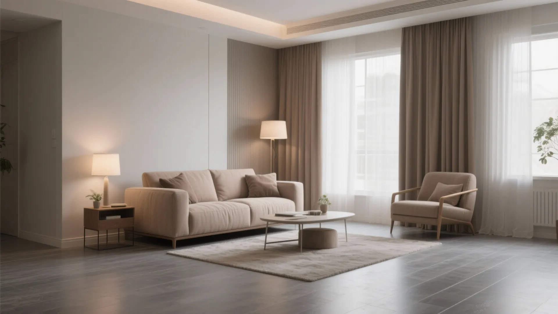 2. Warm Neutrals with Beige and Taupe Accents