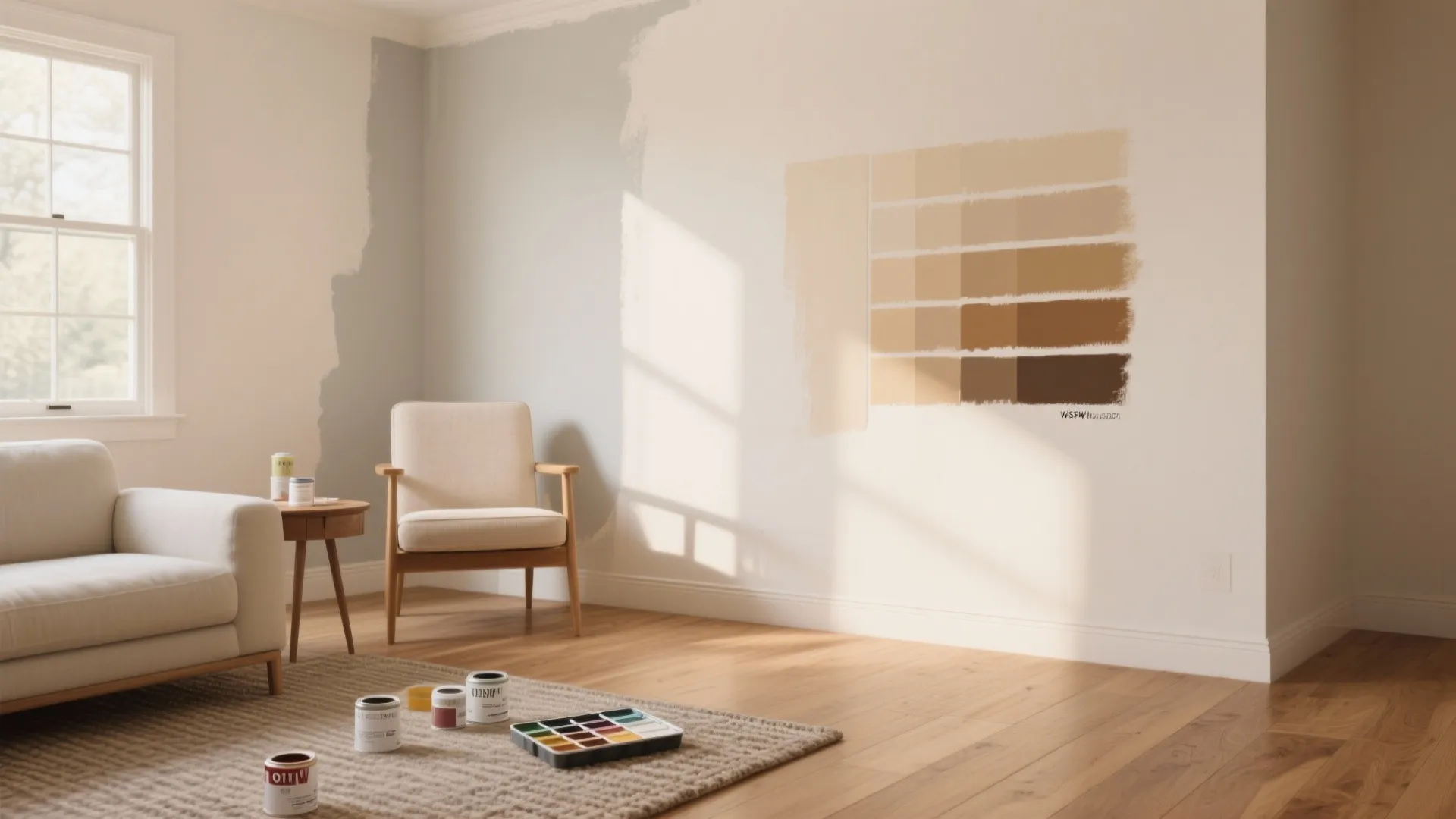 1. Pale warm neutrals that bounce warm light