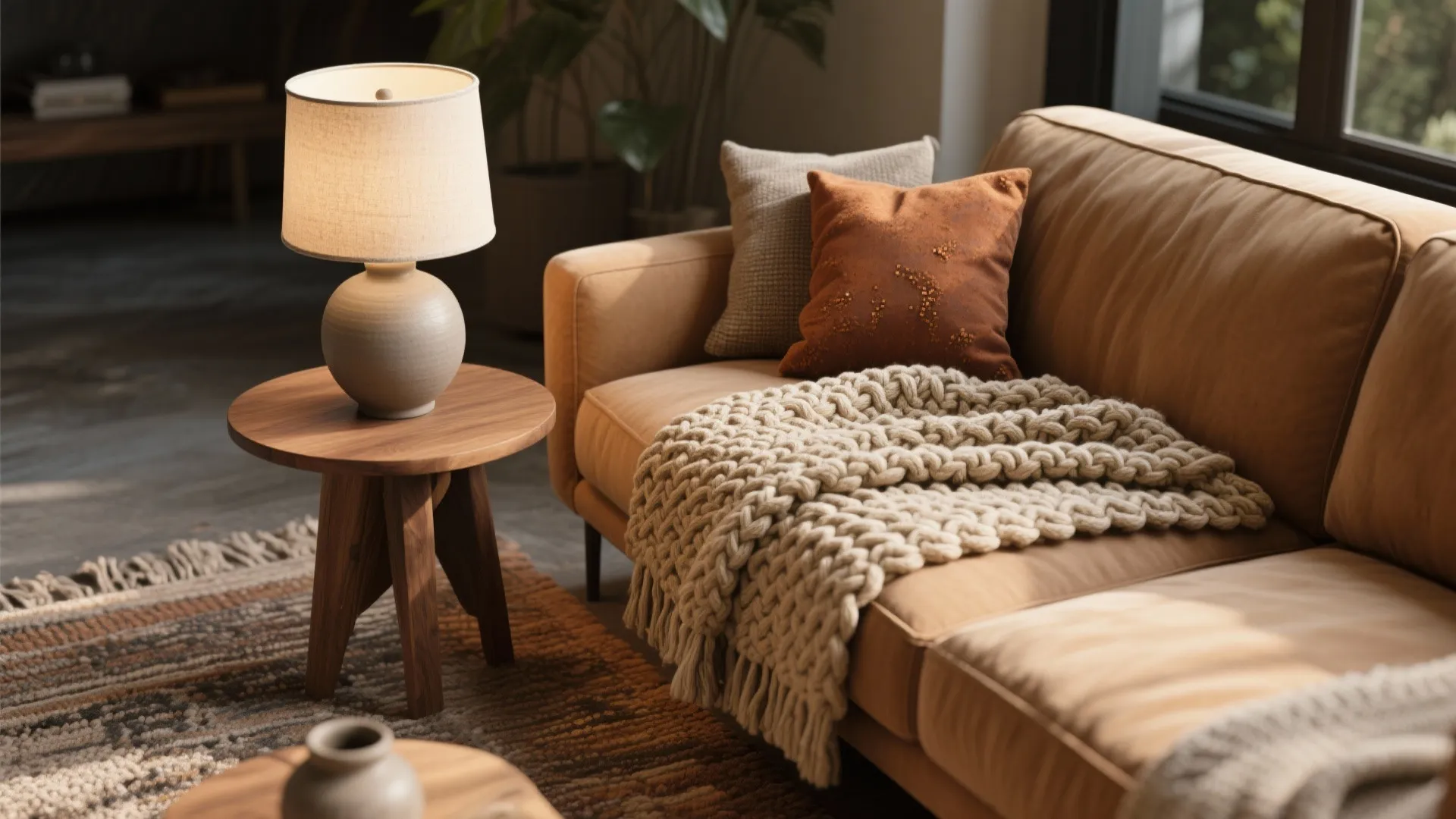 1. Warm Neutrals with Layered Textures