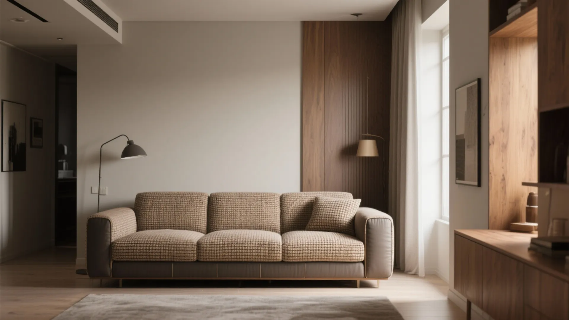 1. Warm neutrals with a punchy trim