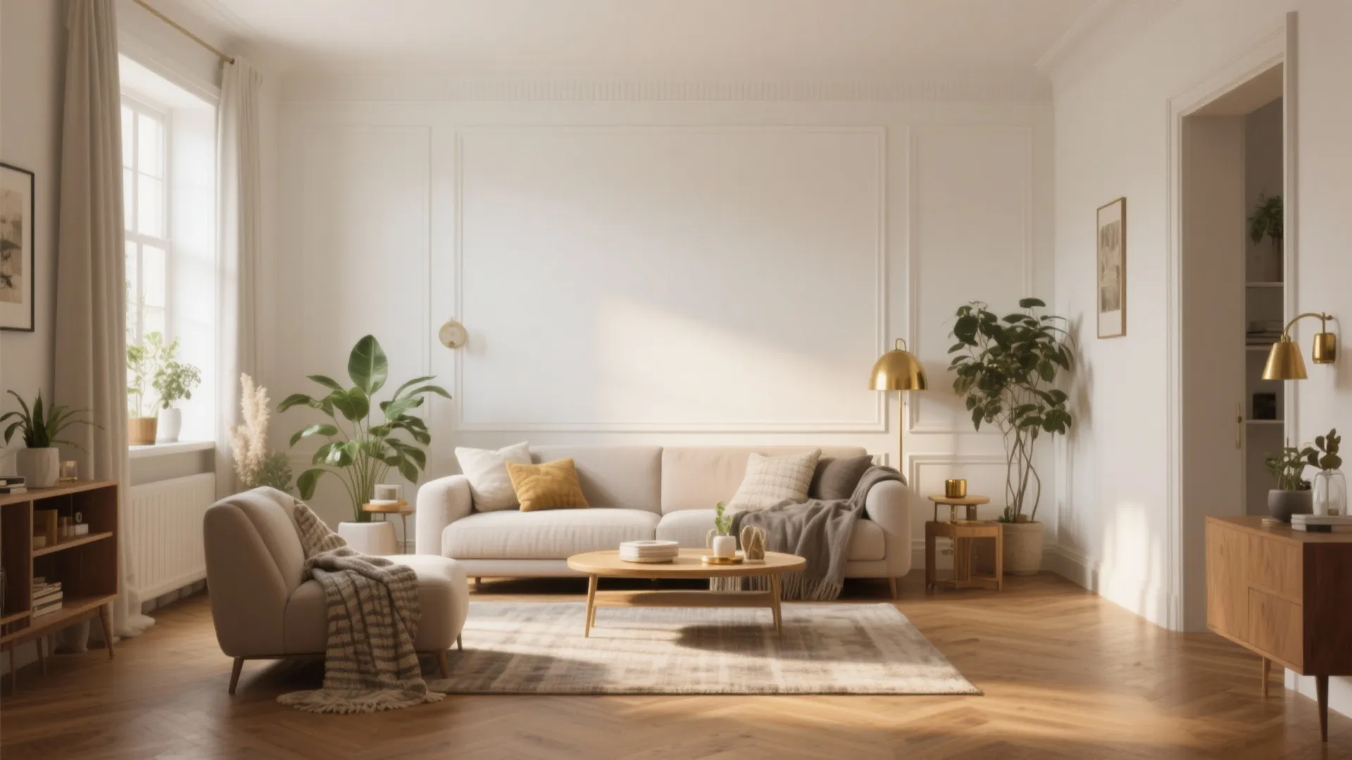 3. Warm Off-White Trim (cream or greige)