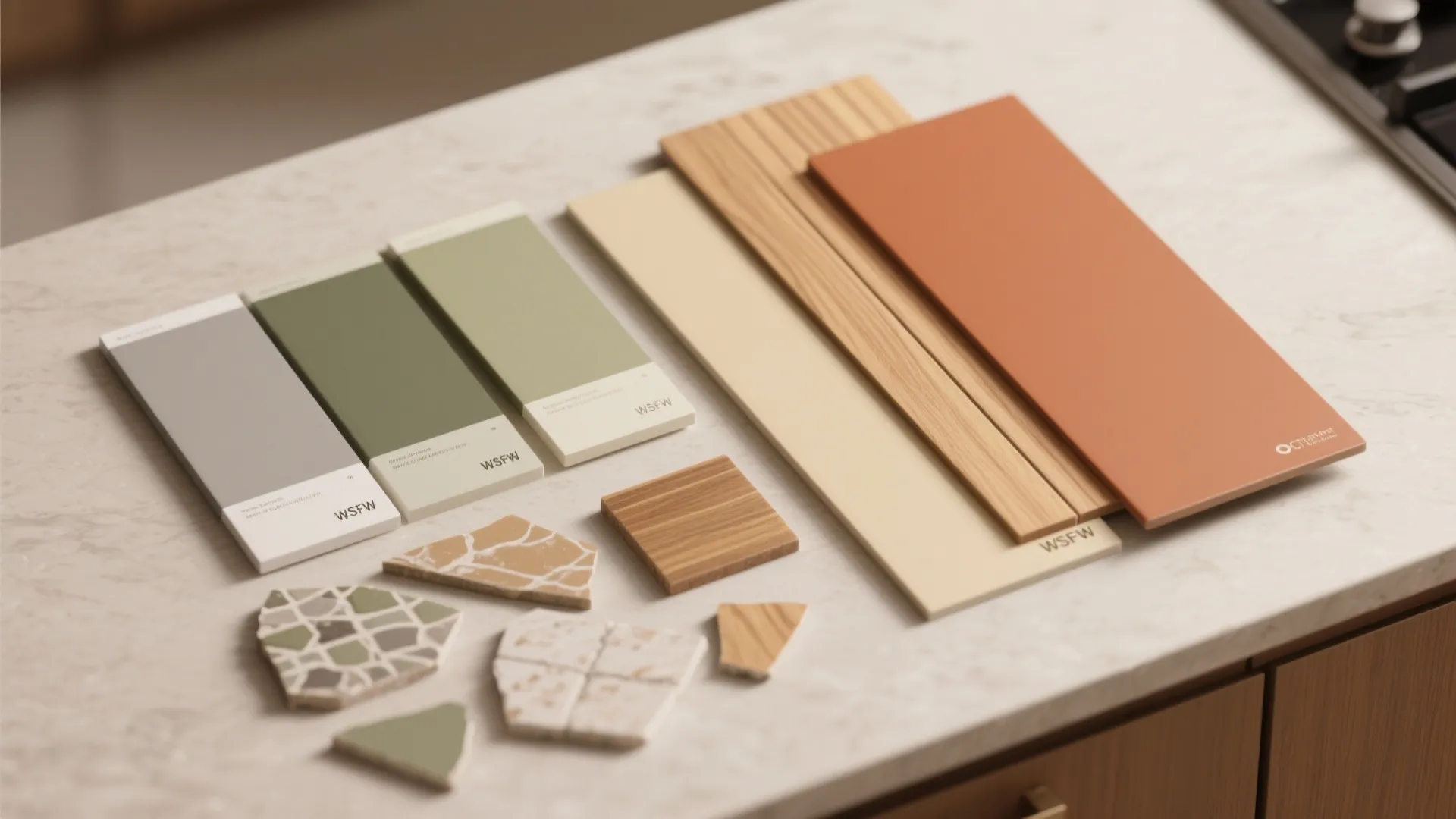 4. Warm Color Palette and Matte Finishes