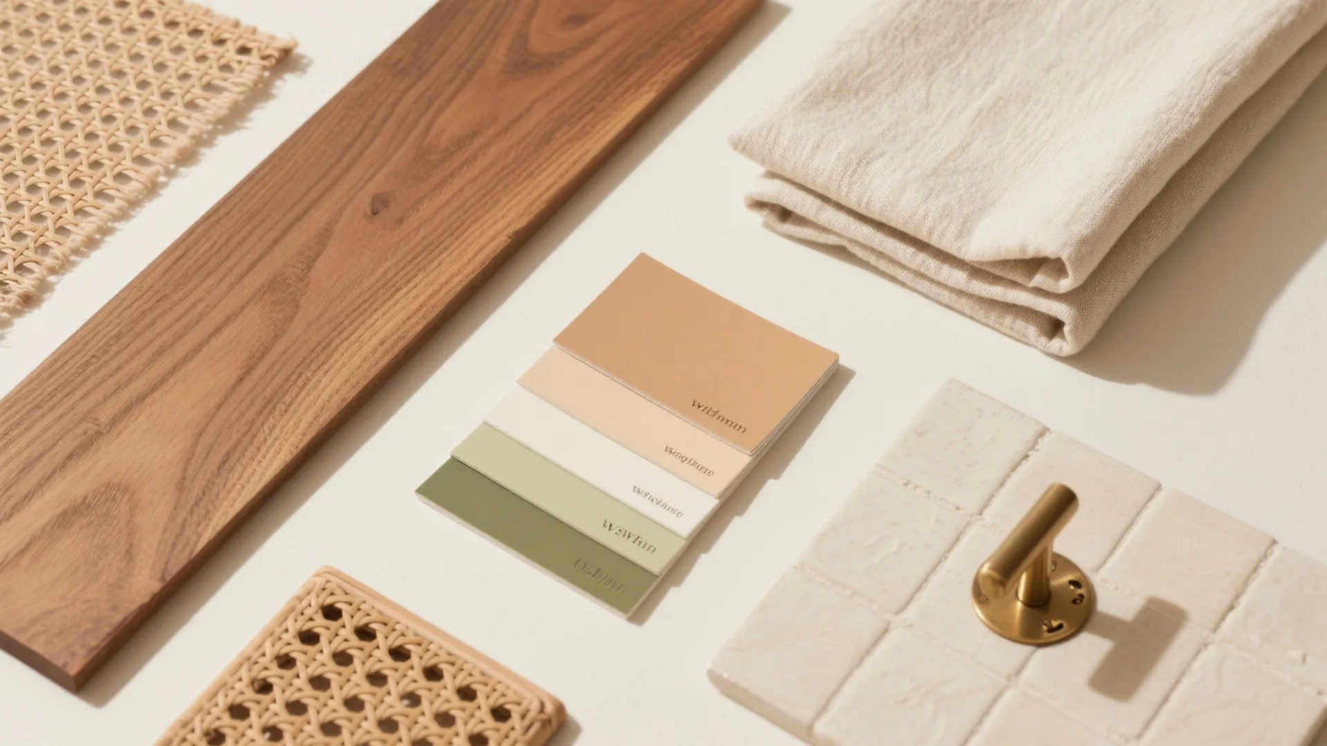 Warm wood, breathable fabrics, and a balanced palette