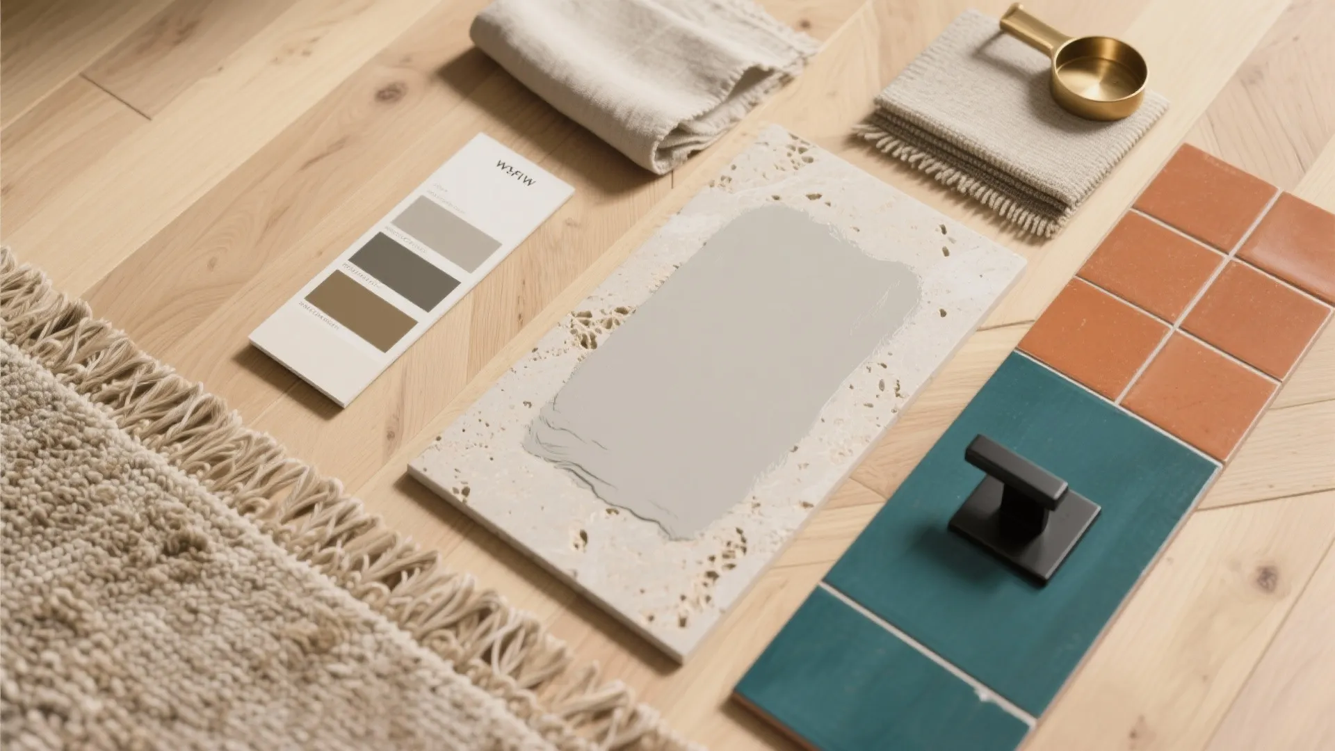 Warm Wood-and-Stone Palette With Easy-Care Finishes