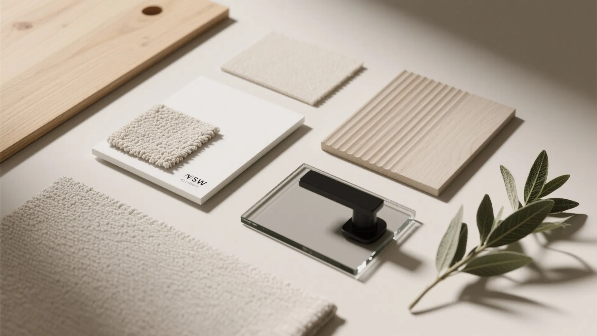 Warm Wood + Light Palette for Visual Calm