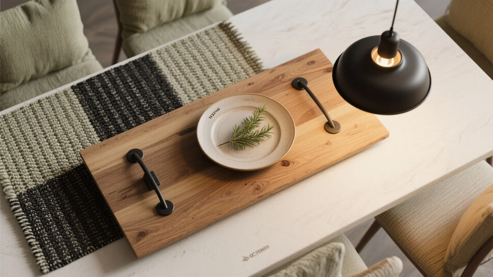 Warm, Textured Palette and Soft Zoning in Open Plan Spaces