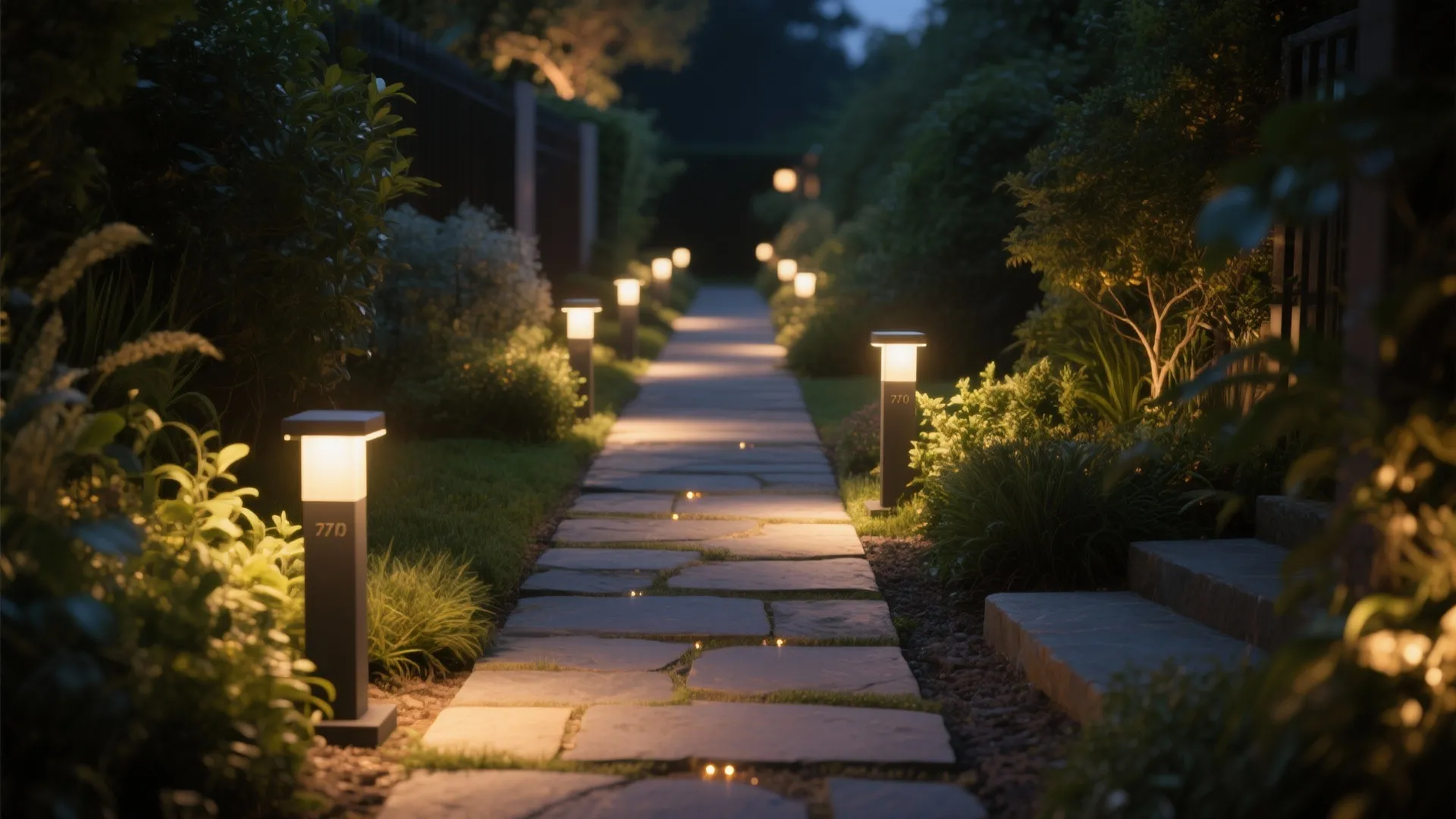 Warm Layered Path Lighting