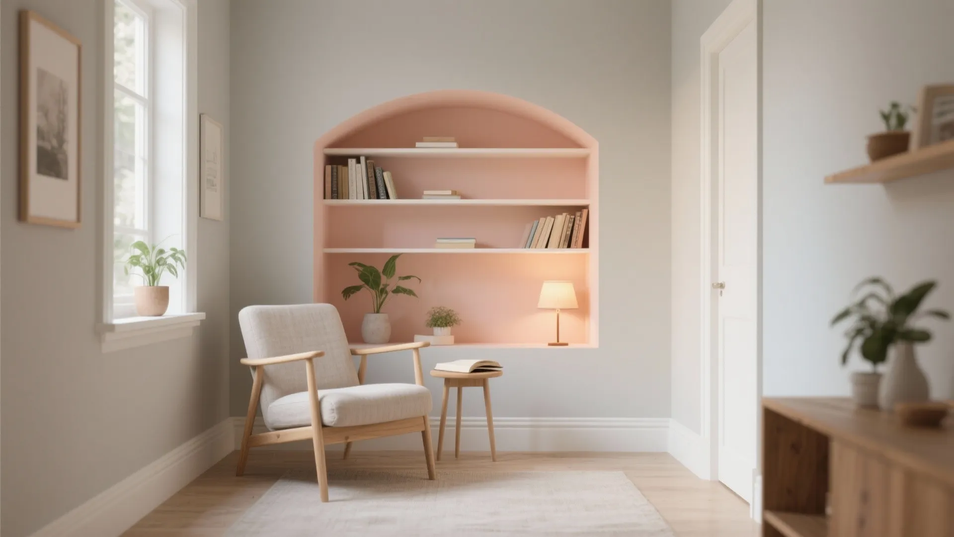 Warm Neutrals with a Peach or Sand Accent