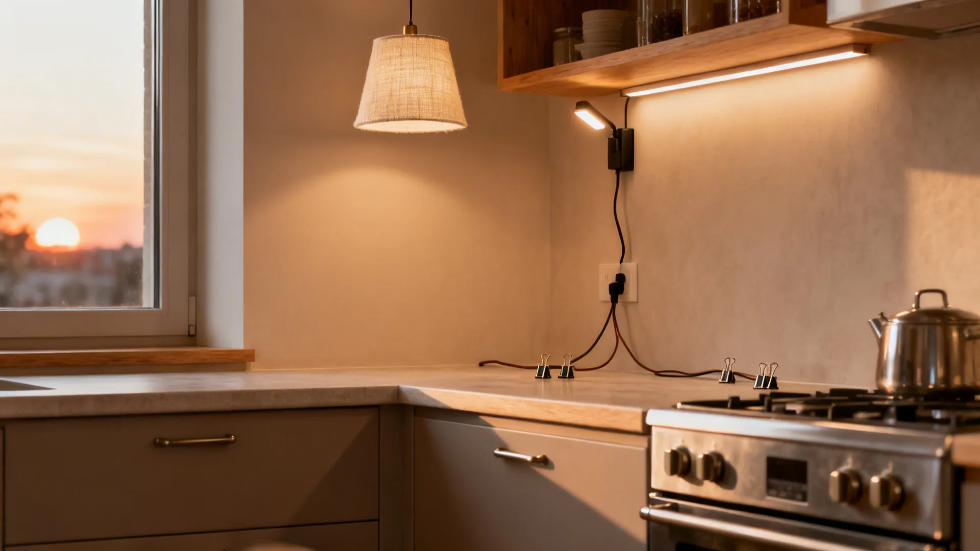 Idea 5: Warm Pendants and Sconces for Personality