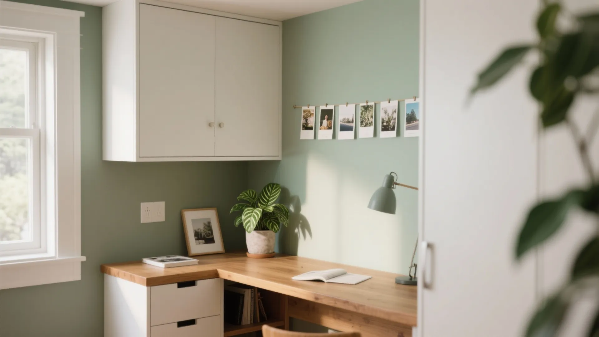 Warm, personal materials without clutter