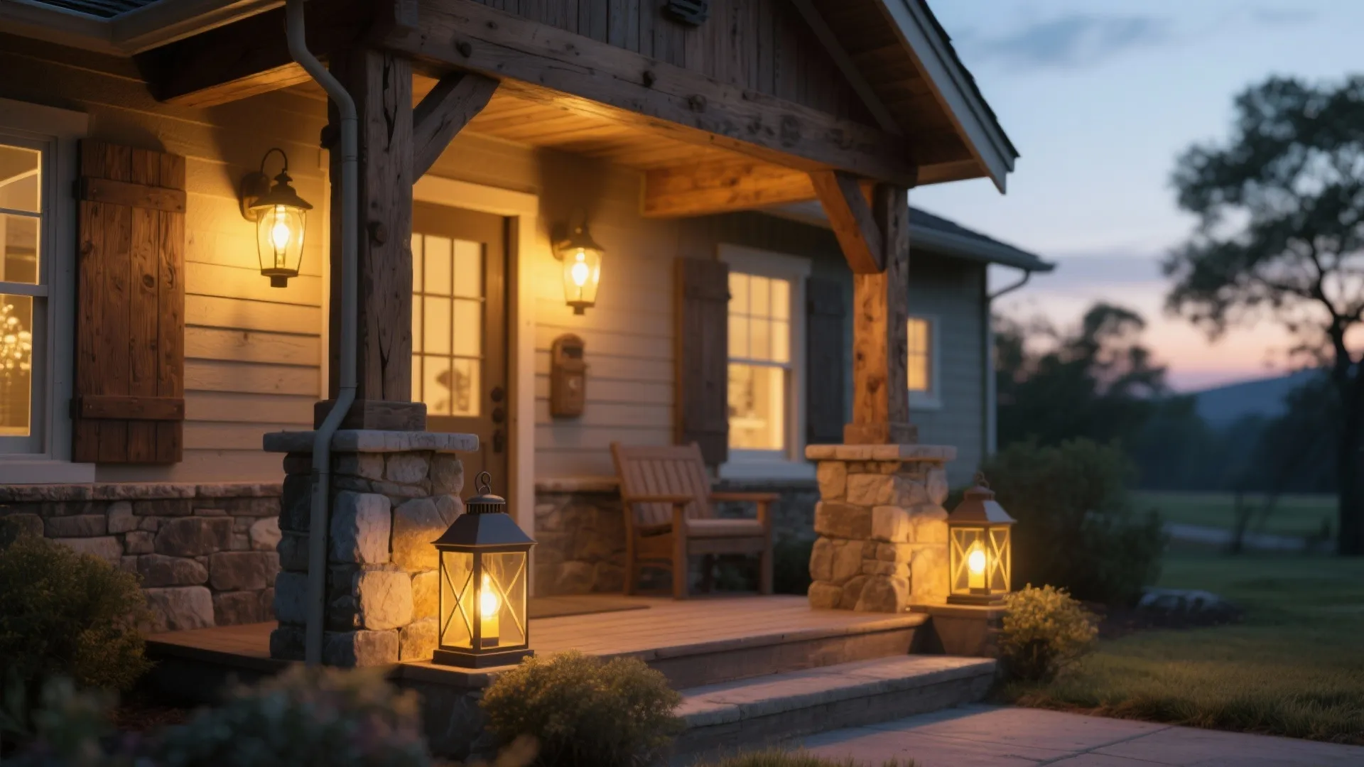1. Warm Porch Lanterns