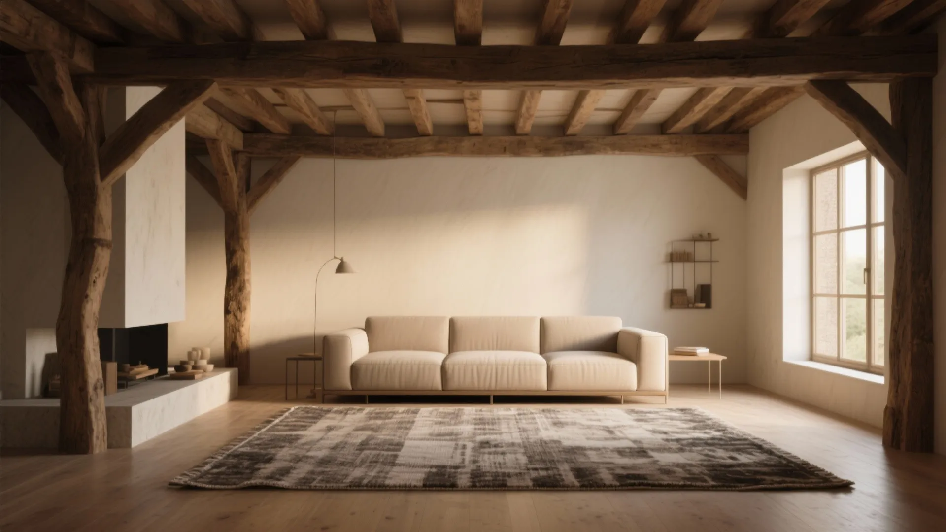 1. Warm Rustic Minimalism