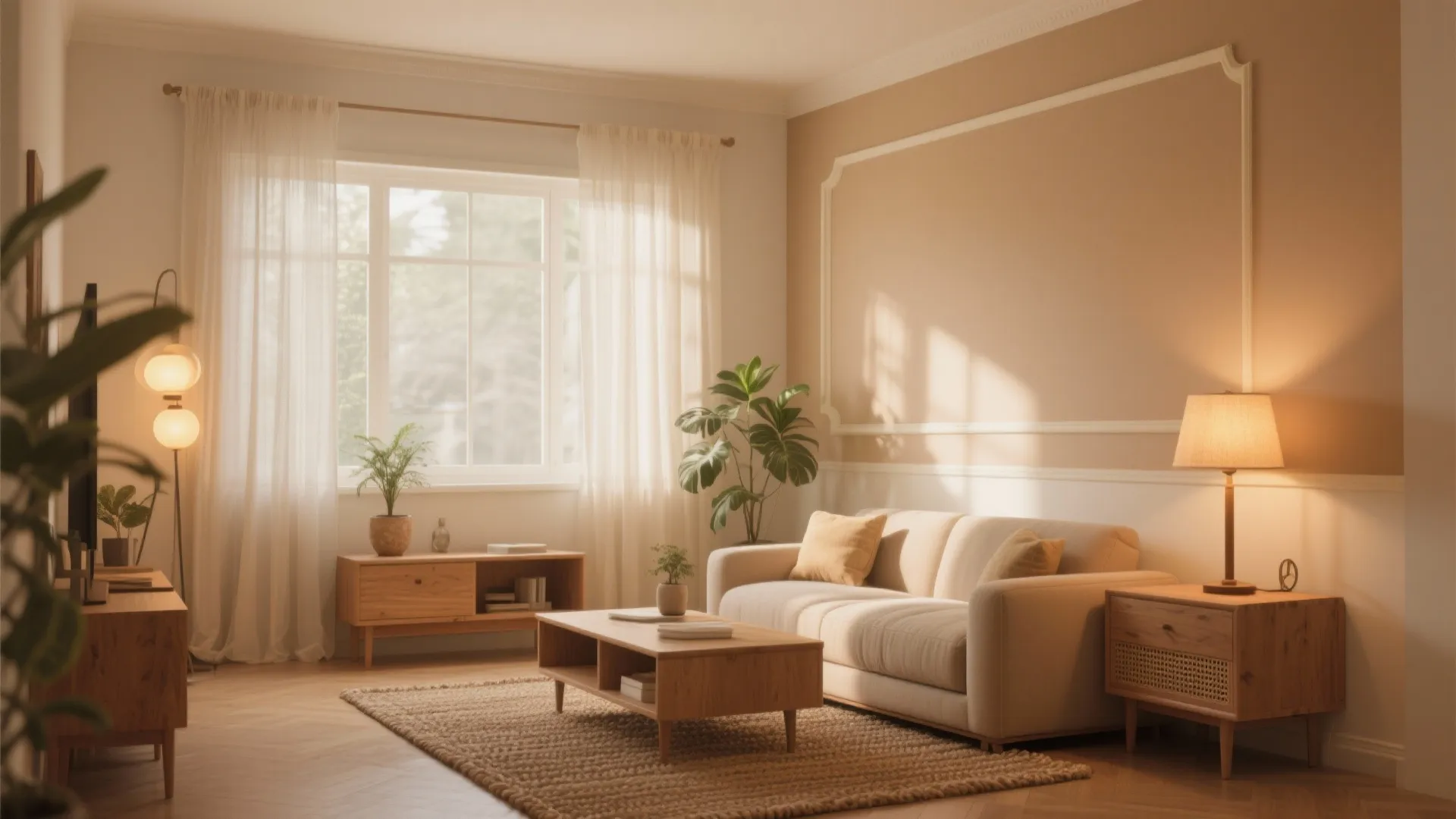 1. Warm Sand with Cream Trim