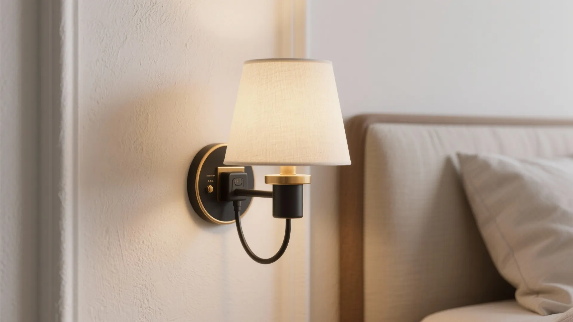 Idea 4: Layer warm plug-in sconces