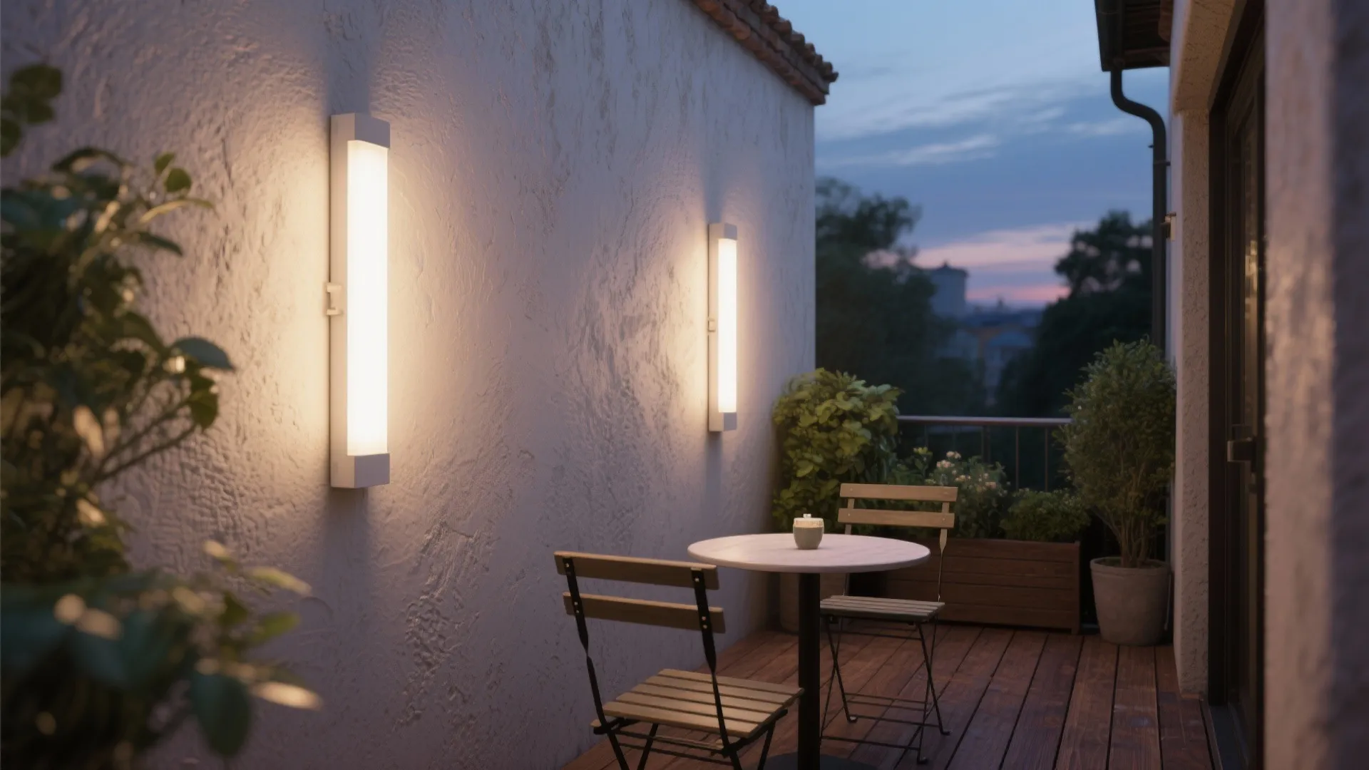 Soft, warm wall sconces for ambient glow