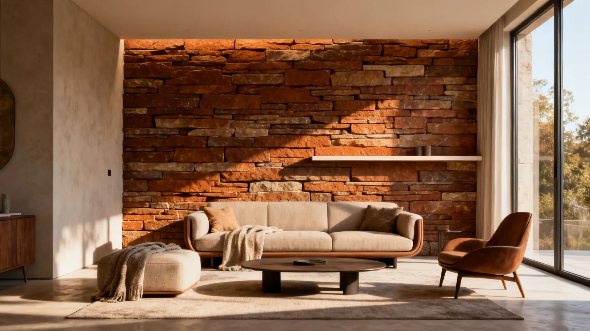 5 Stone Wall Cladding Ideas for Living Rooms