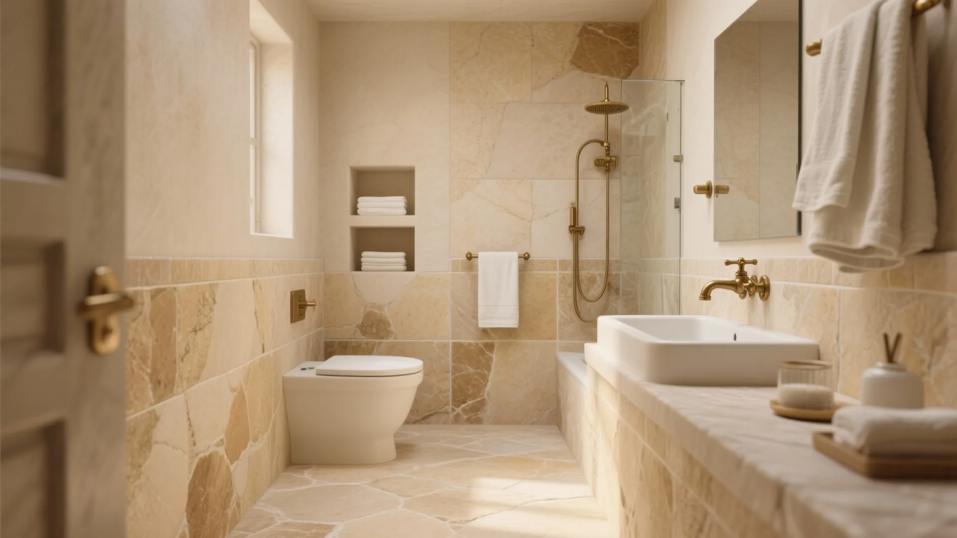 Warm Travertine and Limestone for Spa Comfort