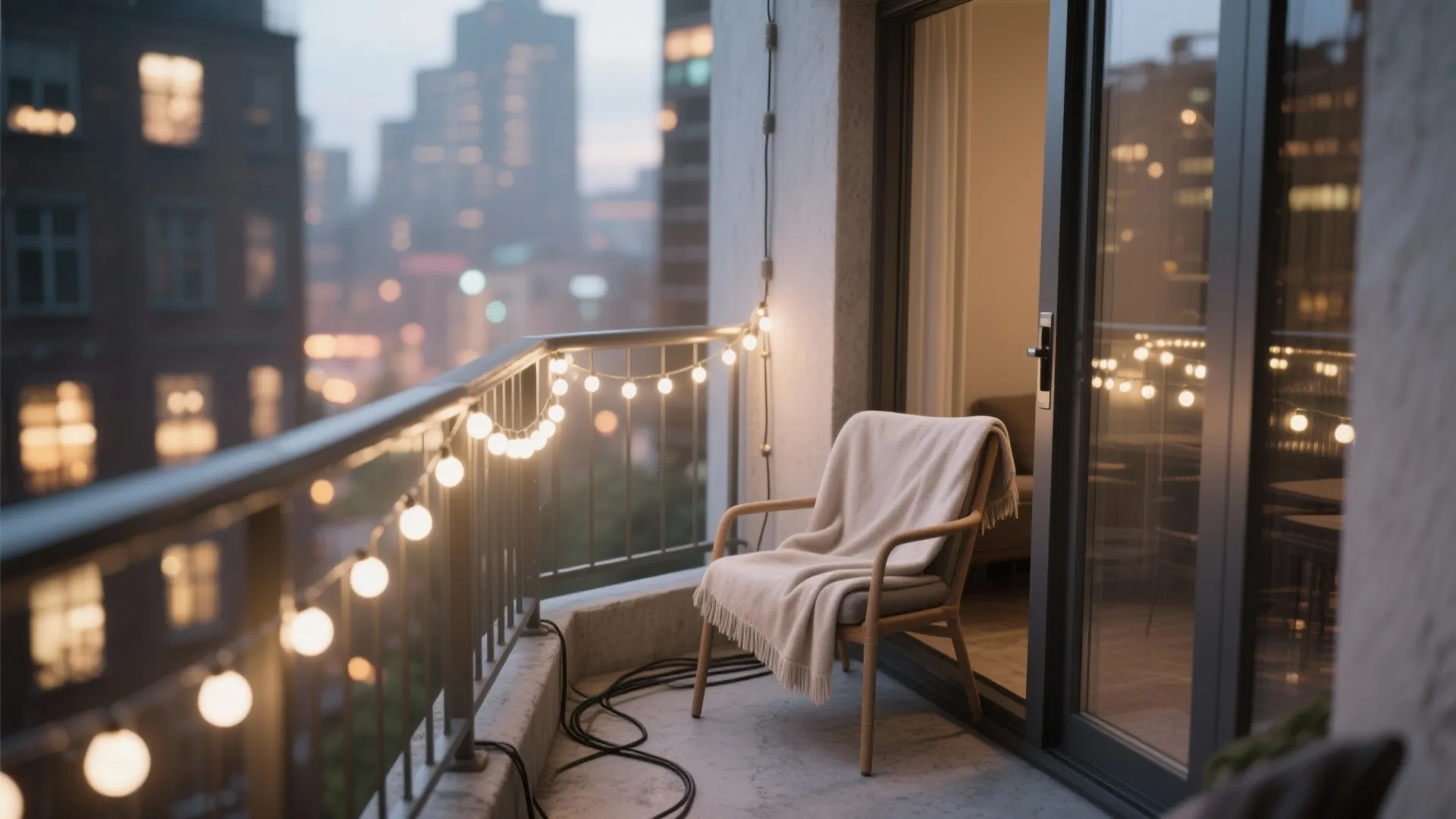 Warm String Light Layering