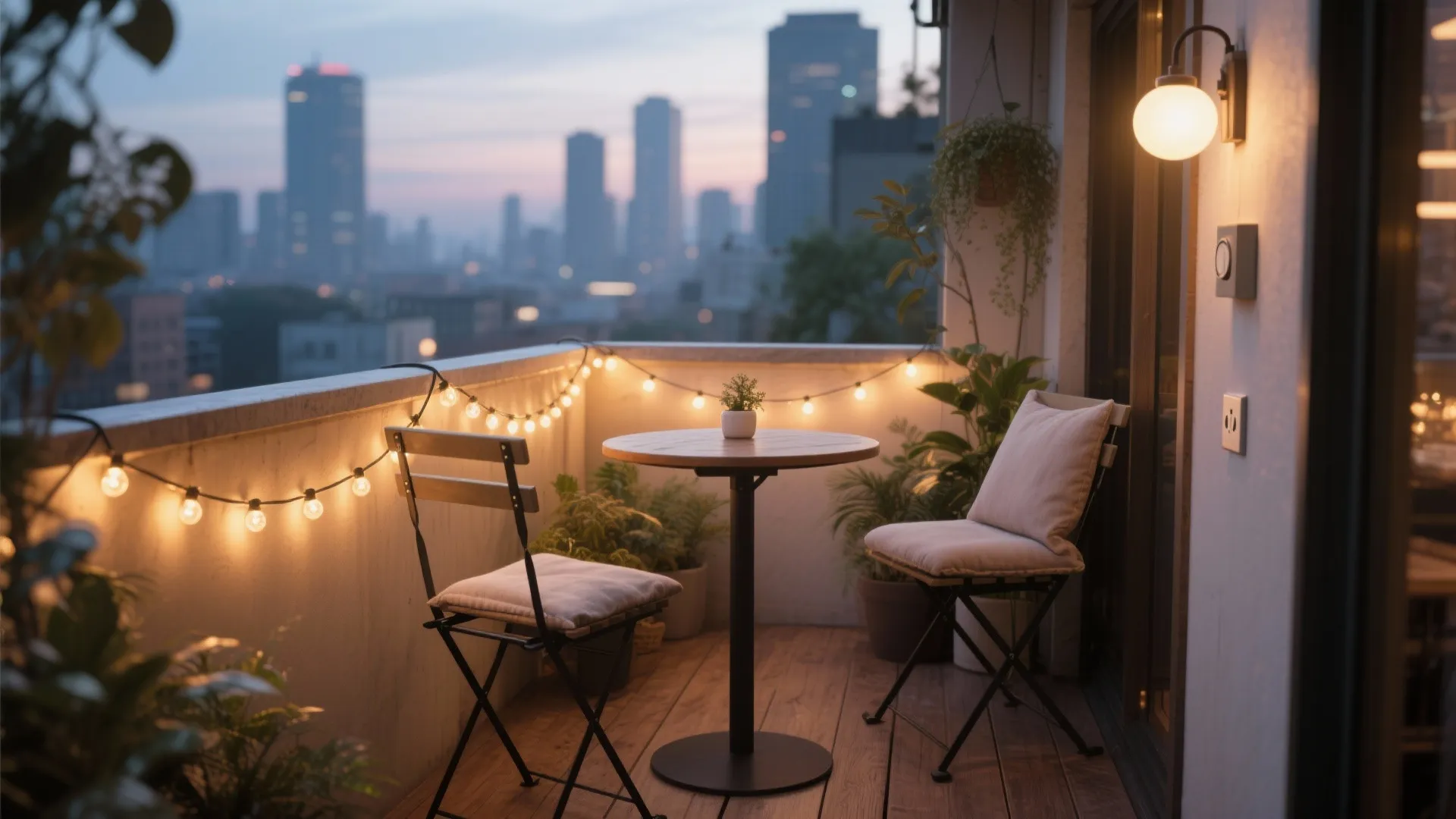 Warm Layered String Lights