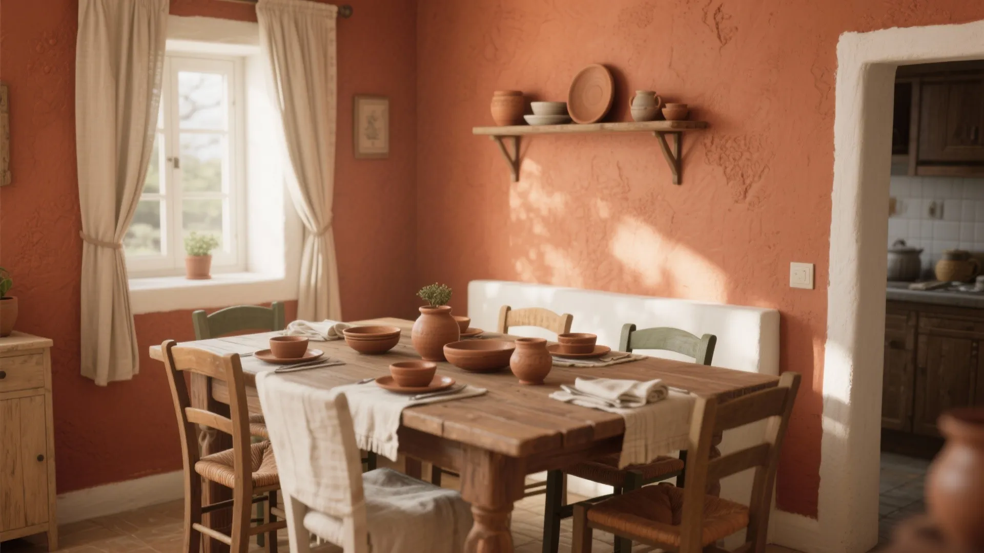 2. Warm Terracotta for Earthy Warmth