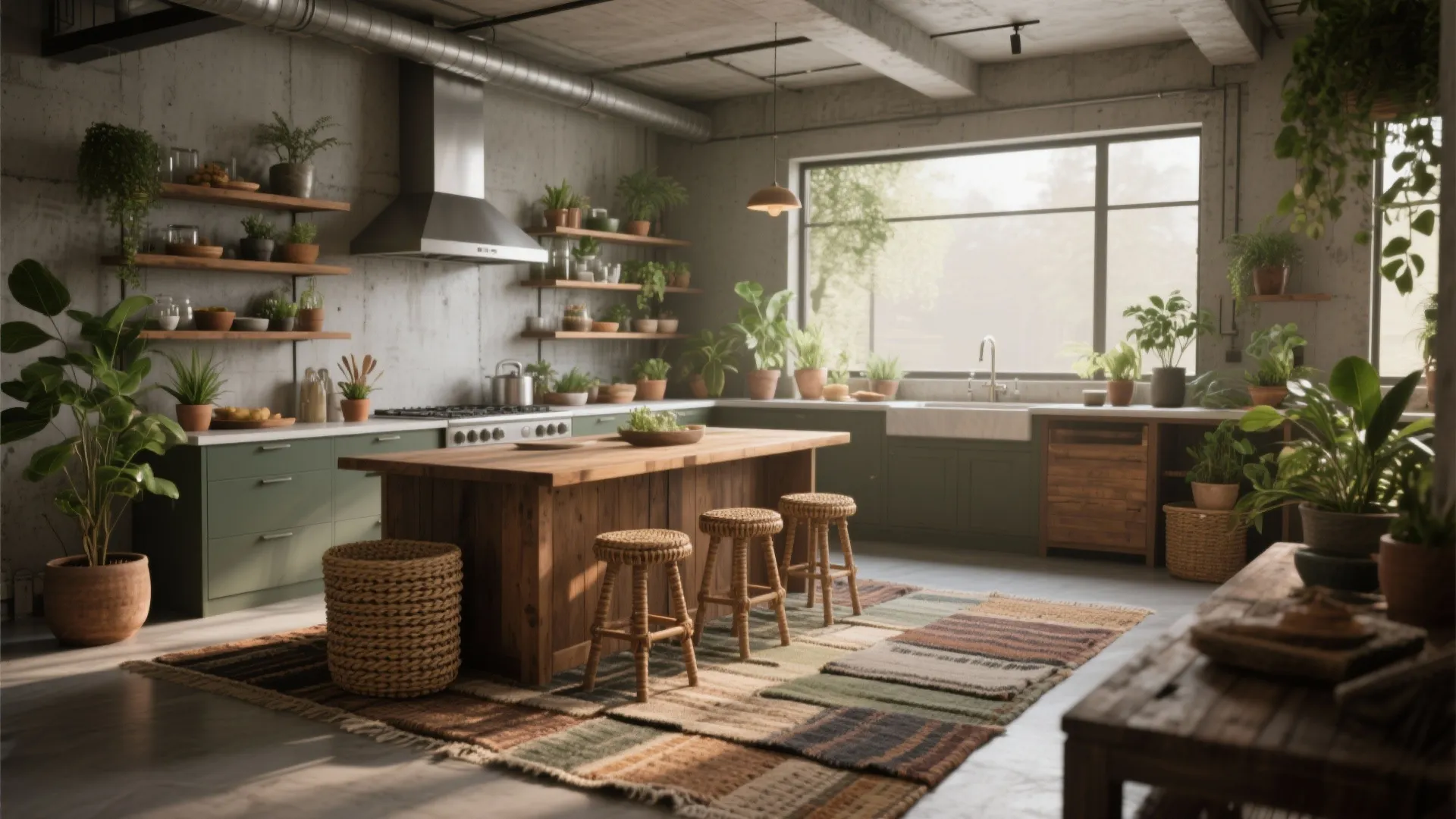 5. Warm it up with textiles and plants